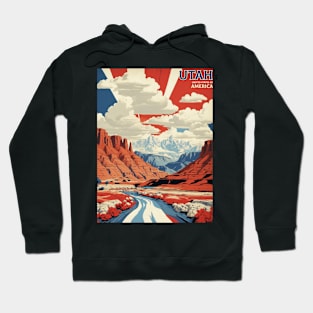 Utah United States of America Tourism Vintage Poster Hoodie